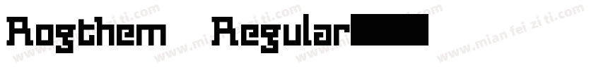 Rogthem Regular字体转换